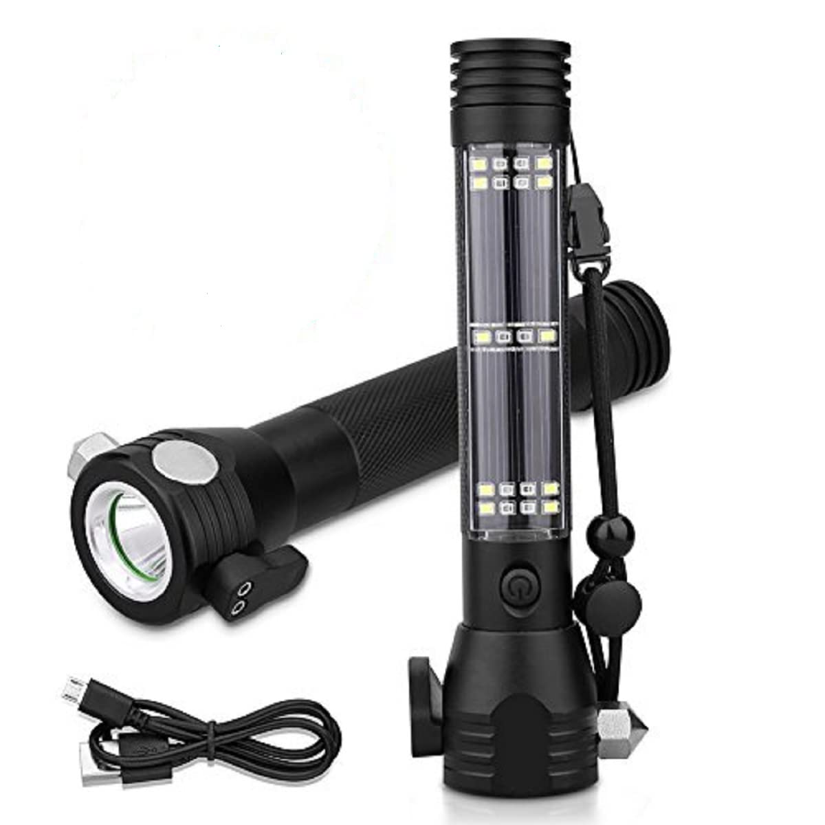 XREXS Solar Powered LED Car Flashlight