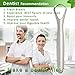 Brillife Tongue Cleaner Scraper Surgical Grade Stainless Steel, Tongue Scraping Brush for Oral Hygiene Care Fresh Breath Tongue Scrapers with Carry Case for Adults Kids | Sterilizable (1 Pcs)
