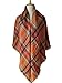 MIGAGA Soft Plaid Blanket Scarf Stylish Large Winter Warm Tartan Pashmina Wrap Shawl (Orange)