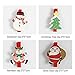 YouShe 24Pcs Santa Claus/Snowman/Reindeer/Christmas Tree Wooden Craft Clips Clothespins Mini Photo Paper Peg Clips For Christmas Home Decoration With 79 Inch Natural Twine