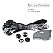 CFORWARD Dustproof Mask Activated Carbon Filtration Exhaust Gas Anti Pollen Allergy PM2.6 Face Mask for Running Cycling and Other Outdoor Activities(591BK)