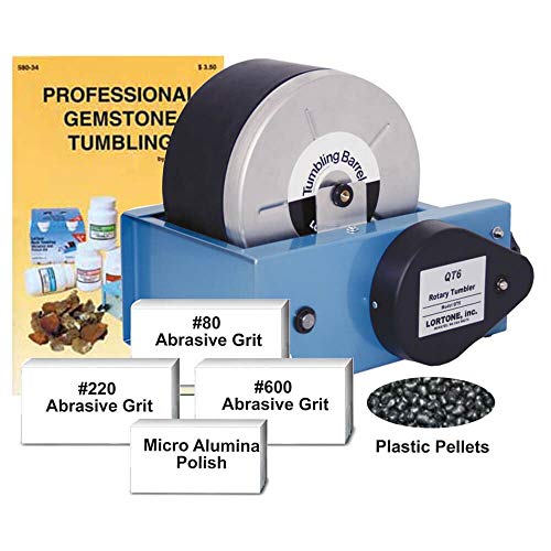 Lortone Rotary Rock Tumblers and Kits with Grits (Lortone QT6 Rock