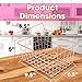 Vlish - 2 Rose Gold Wire Baskets, 2 Pack Wire Basket Set, Storage Decor Crafts Kitchen Organizer. Great for Closets, Cabinets, Pantries, Tables, Counter Tops, Office Storage
