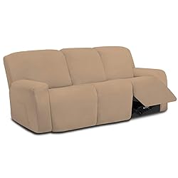 Easy-Going 8 Pieces Microfiber Stretch Sectional