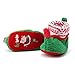 Itaar Baby Boots Toddler Infant Christmas Elf Crib Shoes Winter Snow Booties Soft Warm