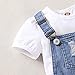 Saeaby Kids Toddler Baby Girl Jeans Denim Jumpsuit Overalls Denim Suspenders Outfit Girls Ripped Jeans for Girls Outfits 2-3T