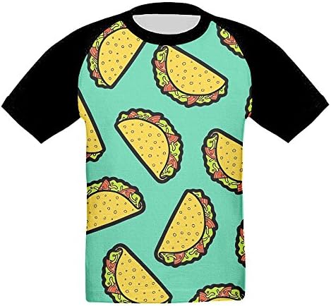 xulishuang Tacos Unisex Short Sleeve Toddler Infant Kids Casual T-Shirt