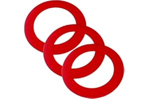 CAMGJORT 3 PCS Silicone Toilet Flush Valve Seal Replaces 630-0030,Flush Valve Service Kit for Mansfield 210 211 and 160,Toilet Tank Gasket Replacement Parts