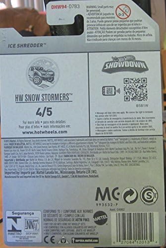 Hot Wheels 2016 H.W. Snow Stormers Ice Shredder Red 159/250