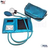 Manual Blood Pressure Monitor BP Cuff Gauge Aneroid Sphygmomanometer Machine Kit Ideal Gift for Medical Students, Doctors, Nurses, EMT, Paramedics and Firefighter ... (Teal)
