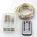 8 Modes String Lights,eTopxizu 33ft 100LED Warm White Battery Operated Powered Copper Wire Starry String Lights With Remote for Outdoor,Indoor,Wedding,Christmas,Party warm,Home,Bedroom,Living Room