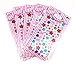 yueton 5 Sheets Colorful Flower Style Assorted Size Self Adhesive Bling Rhinestone Craft Jewels Gem Diamond Sticker Embellishments