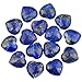 Rockcloud Healing Crystal 0.5 inch Lapis Lazuli Carved Worry Stone Chakra Reiki Balancing(Pack of 10)