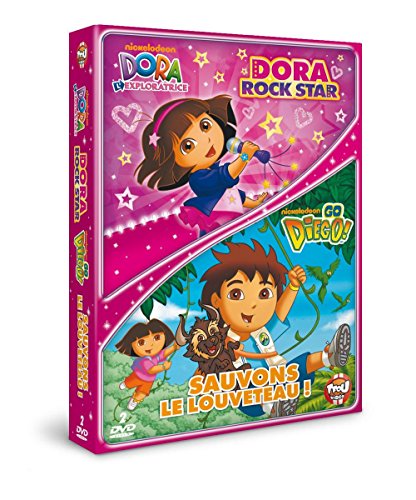 Dora L'exploratrice - Dora Rock Star + Go Diego! Sauvons Le Louveteau ! - Pack