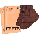 FEETS Foot Peel Mask with Eucalyptus and Lavender (2-Pack) | Remove and Exfoliate Dead Skin | Perfect for Men and Women | Removes and Repairs for Dry, Rough, Cracked Heels and Calluses
