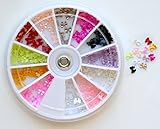 Bow Bows Pearl Nail Art Stone Wheel Rhinestones Beads