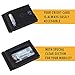 Rachiba Leather Bifold Wallet With Money Clip - Black Genuine Leather Wallet