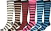 Sakkas Ladies Cute Colorful Design or Solid Knee High Socks Assorted 6-Pack