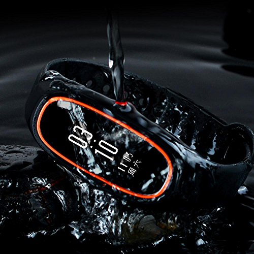L@YC Monitor Blood Pressure Heart Rate Bluetooth Exercise Step Health Bracelet, Yellow
