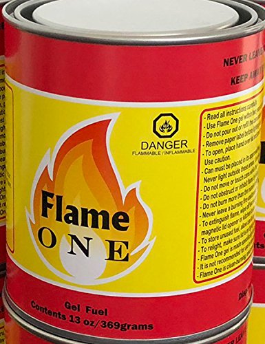 Flame One Premium Gel Fireplace Fuel in 13-Ounce Cans (24 Pack)