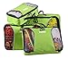 XABL Packing Cubes Travel Luggage Organizer 4PC Set (Green)