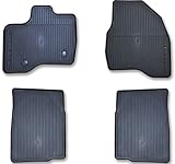 Oem Factory Stock Genuine 2011 2012 2013 2014 Ford Explorer Black Ebony Rubber All Weather Floor Mats Set 4-pc Front & Rear