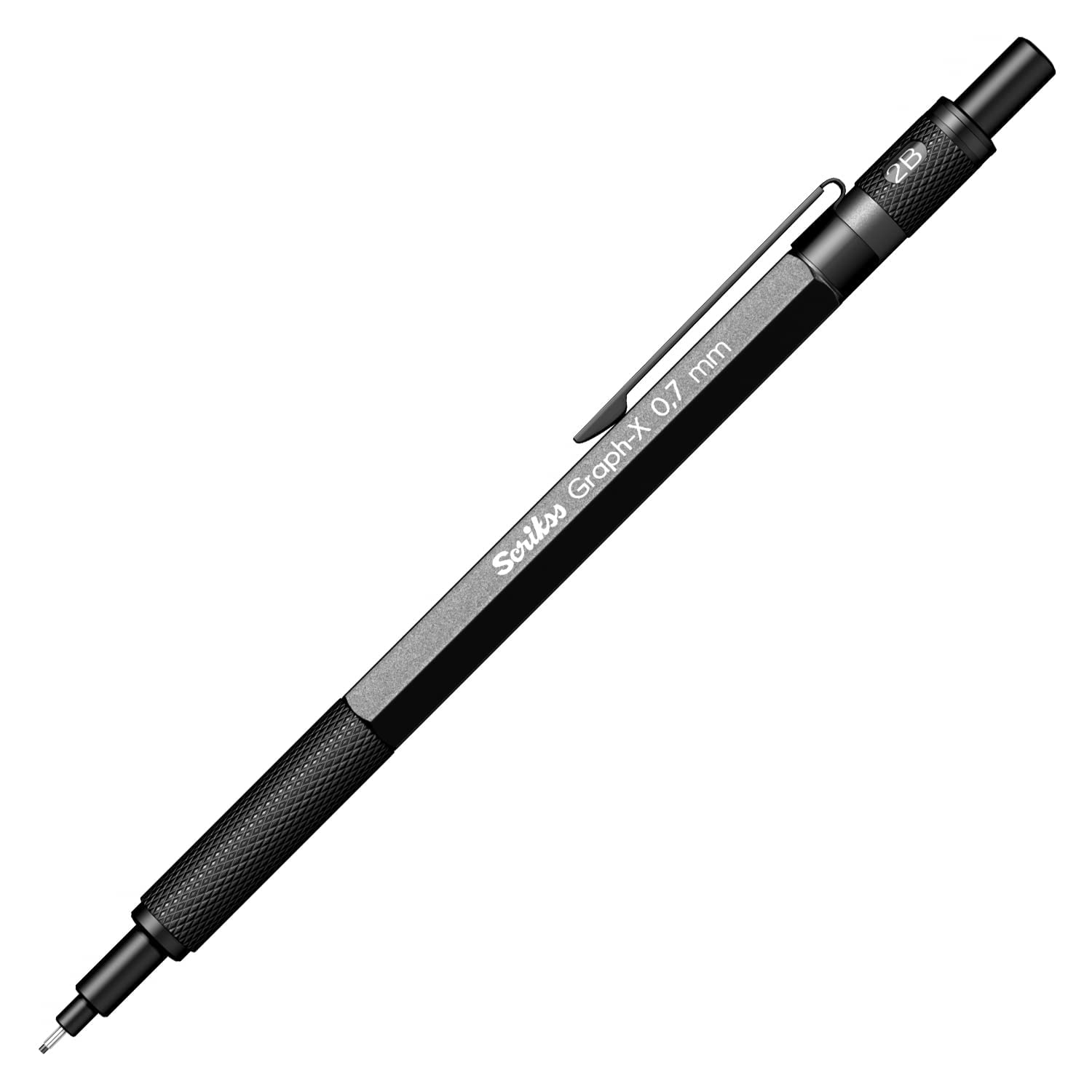 SCRIKSS - Mechanical Pencil - Graph-X (Matt Black, 0.7mm)