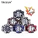 TAIXUN Kids Outdoor Sports Digatal Analog Dual Time TPU Band Electric Dress Wrist Watch Military Camouflage Led Waterproof Watch Yellow