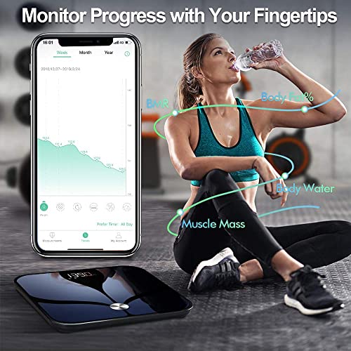 Digital Scale, Runcobo WiFi Bluetooth Auto, Switch Smart Scale Digital