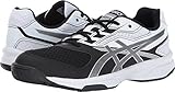 ASICS Women's Upcourt 2 Volleyball Shoe, Black/Silver/White, 7.5 Medium US