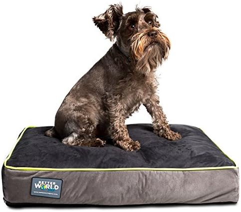 First Quality 5 Thick Orthopedic Dog Bed Pure Premium Memory Foam Ideal For Aging Dogs Waterproof Helps Ease Pain Of Arthritis Hip Dysplasia 180 Gsm Removable Washable Cover Amazon Ae