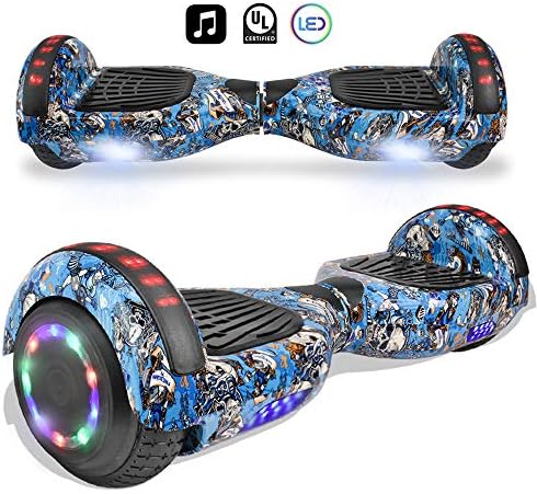 cho Electric Smart Self Balancing Scooter Hoverboard Built-in LED Wheels Side Lights- UL2272 Certified