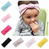 Lovinglove Baby Girls Cotton Turban Headbands (8 Pieces knot)