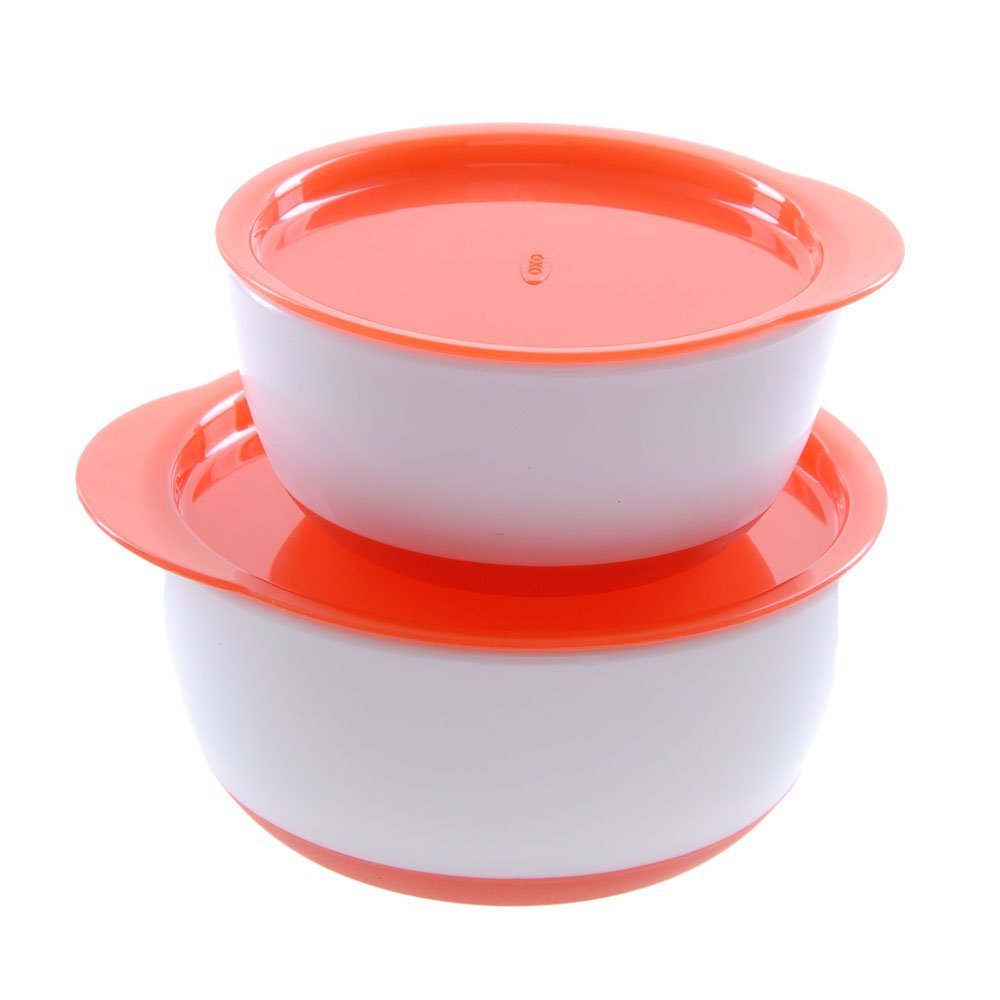 OXO Tot Small and Large Bowl Set (Orange)