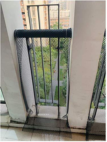 Netz-stabiles-Kunststoffzaun-Treppen-Balkon-Handlauf-Geflgel-Zucht-Katze-Garten-Sicherheit-Schwarz-Multigre-1-m-x-4-m-1mx4m