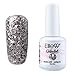 Elite99 Soak-Off UV LED Gel Polish Nail Art Manicure Lacquer Glitter Deep Magenta 357 15ml