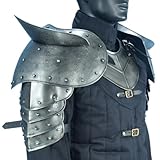Armor Venue - Dark Warrior Pauldrons with Sword Breakers - Metallic - One Size Armour