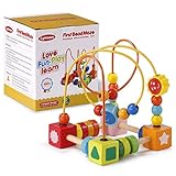 Lynncare Baby Toys for 1 Year Old Bead Maze Wooden Educational Toddlers Toys for 2 3 4-5 6 Year Old Boys Girls Children