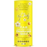 Klevij All Natural F.A.B. Deodorant - Sunkissed Apricot Scent | 1.7 oz Organic, Aluminum-Free Deodorant for FUPA, Armpit, and Breast Areas