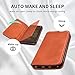 REALIKE iPhone X Wallet Case iPhone PU Leather Case iPhone X Flip Cover Case with Card Slot Holder Pocket Shockproof Protection Magnetic Closed Case for Men and Women-Tan