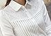 Womens Vintage Collared Button Down Shirt Long Sleeve Lace Stretch Blouse