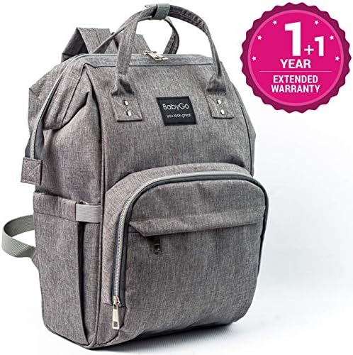 Diaper Bag - Newest 2019 - Waterproof Travel Backpack - Insulated Pockets - Large Capacity - Multifunction Durable Backpack - Baby Diaper Bag - Baby Care Bag - Stylish for Women Men Dad Girls Boys
