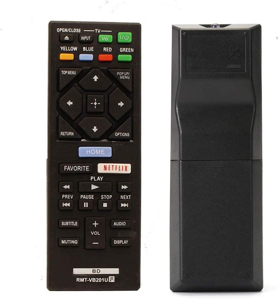 Replaced Remote Control Compatible for Sony BDP-3700 RMT-VB201U 149310511 BDP-S6700 BDP-S1700 BD DVD Blu-Ray Disc Player