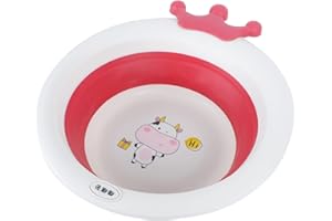 ibasenice Cartoon Design Wash Basin Perfect for Boys and Girls Babies Easy to Clean