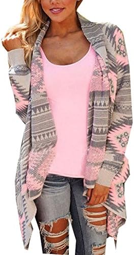 Ariamark Women's Geometry Cardigan Outwear Jacket Cape Cloak knit Sweaters