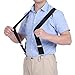 Mens Suspenders Bow Tie Set Black