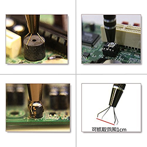 Circuit board Small IC Chip Metal Grabber with 4 Claws Universal Tiny Components Catcher IC Pick Up Tools Motherboard Repair tool