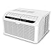 Quiet Window Air Conditioner Haier ESAQ406T-H 6000 BTU 115V with Digital Remote Control, 24 Hour Timer, & Sleep Setting - Includes 3 Speeds and 4 modes for up to 250' Sq Ft. EER Rating 11.2 CEER.