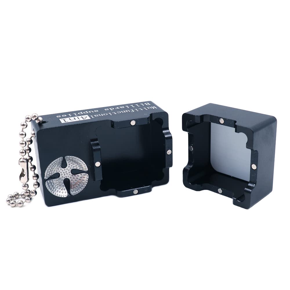 CENPEK 4 in 1 Snooker Pool Cue Tip Tool Billiard Cue Accessories Shaper Scuffer Aerator Chalk Holder