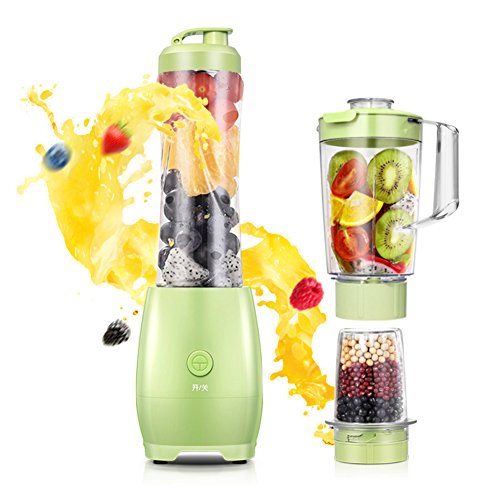 Click Here to See More Images DULPLAY Smoothie maker,Electric fruit smoothie,Personal blender,(20,000 RPM), For shakes smoothies Abs Portable Bpa free 23 tritan bottle -green
